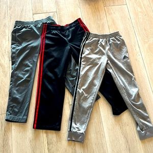 3 pairs of fair used condition adidas boys 10/12 pants
